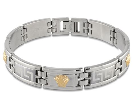 bracelet versace stainless steel|Versace clearance store.